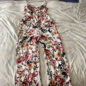 Never worn,Floral Jumpsuit with a split